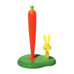 AlessiKüchenrollenhalter grün H. 29,4 cm Bunny & Carrot