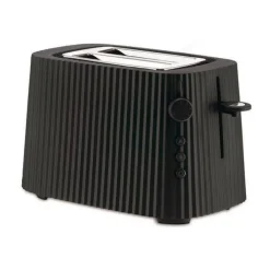 AlessiToaster 850 W Plissé schwarz