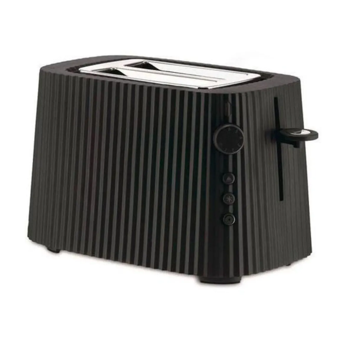 AlessiToaster 850 W Plissé schwarz