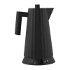 AlessiWasserkocher 1,7 l 2200 W Plissé schwarz