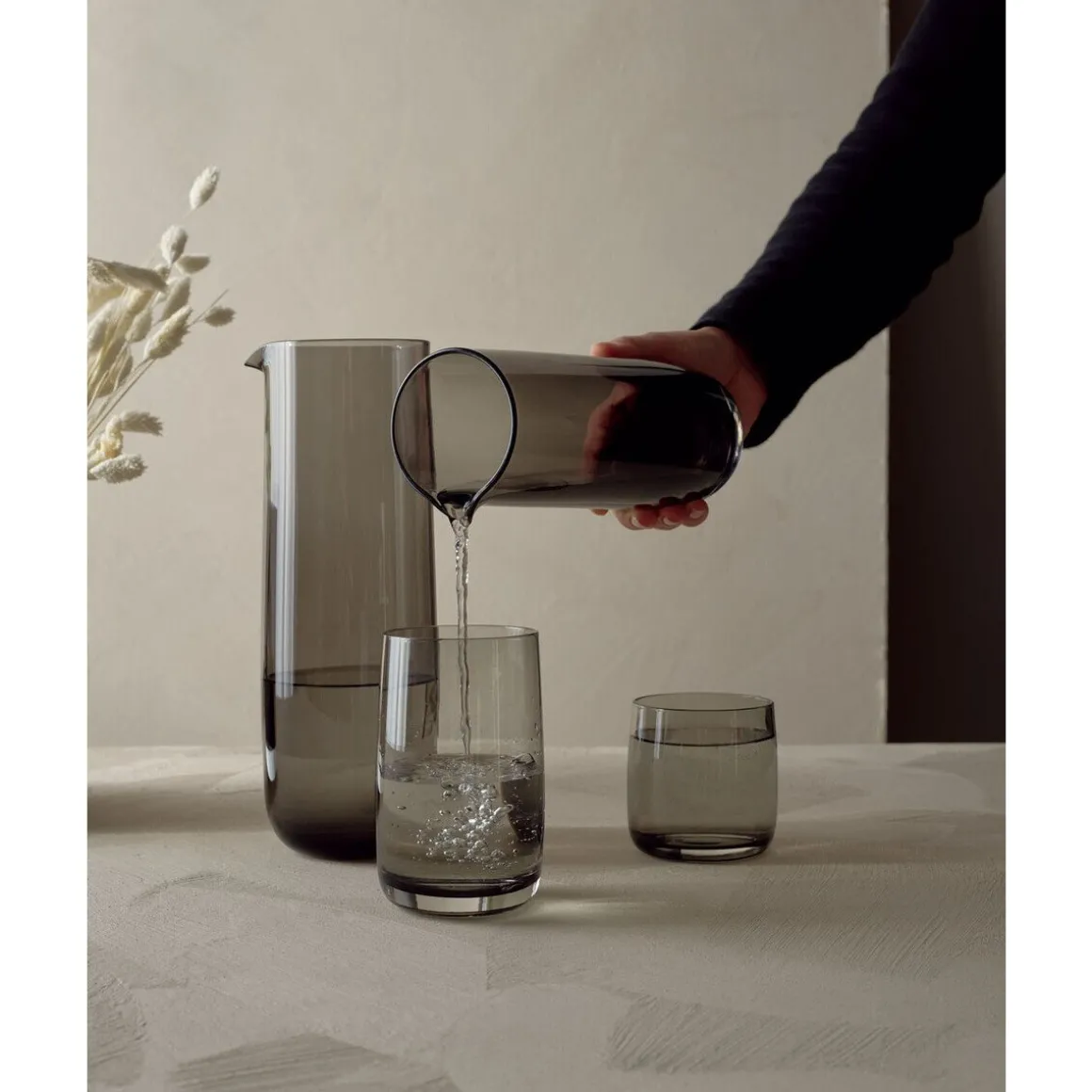 ASAKaraffe 0,7ltr. H. 22cm Sarabi grau
