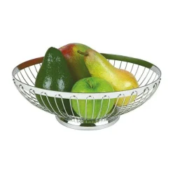 Assheuer & PottBrot- und Obstkorb 24 cm silber