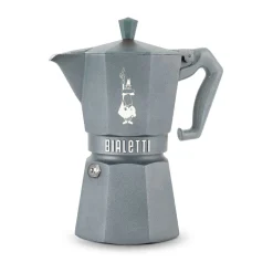 BialettiEspressokocher 3 Tassen Moka Express Exclusive Induction Grey