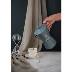 BialettiEspressokocher 3 Tassen Moka Express Exclusive Induction Grey