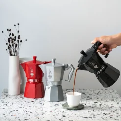 BialettiEspressokocher 6 Tassen Moka Exclusive Black
