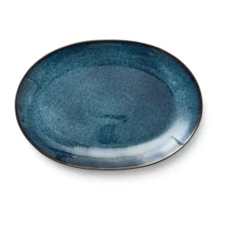 BitzPlatte oval 36x25cm dunkelblau