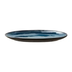 BitzPlatte oval 36x25cm dunkelblau