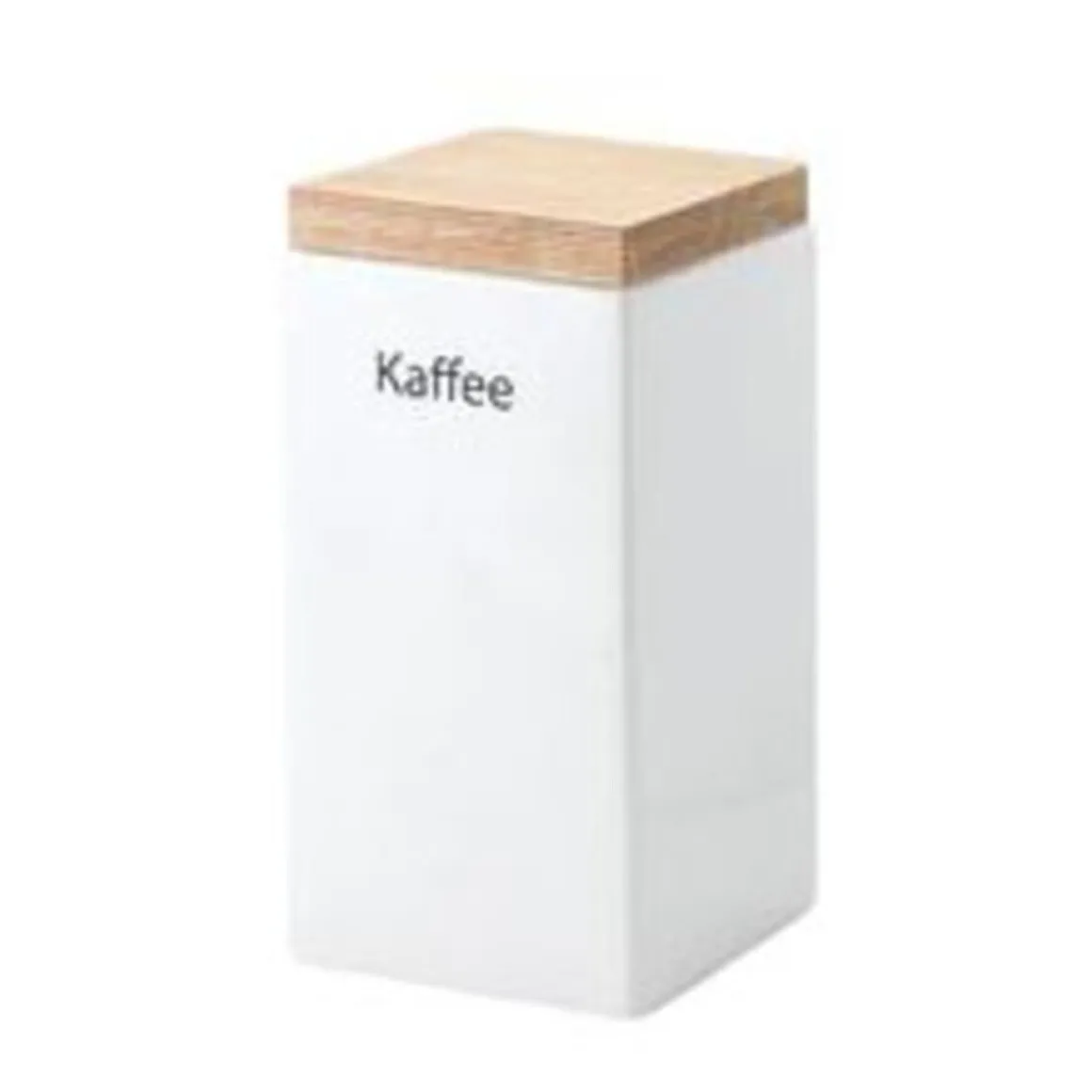 ContinentaVorratsdose quadrat. Steingut / Holzdeckel 1200ml