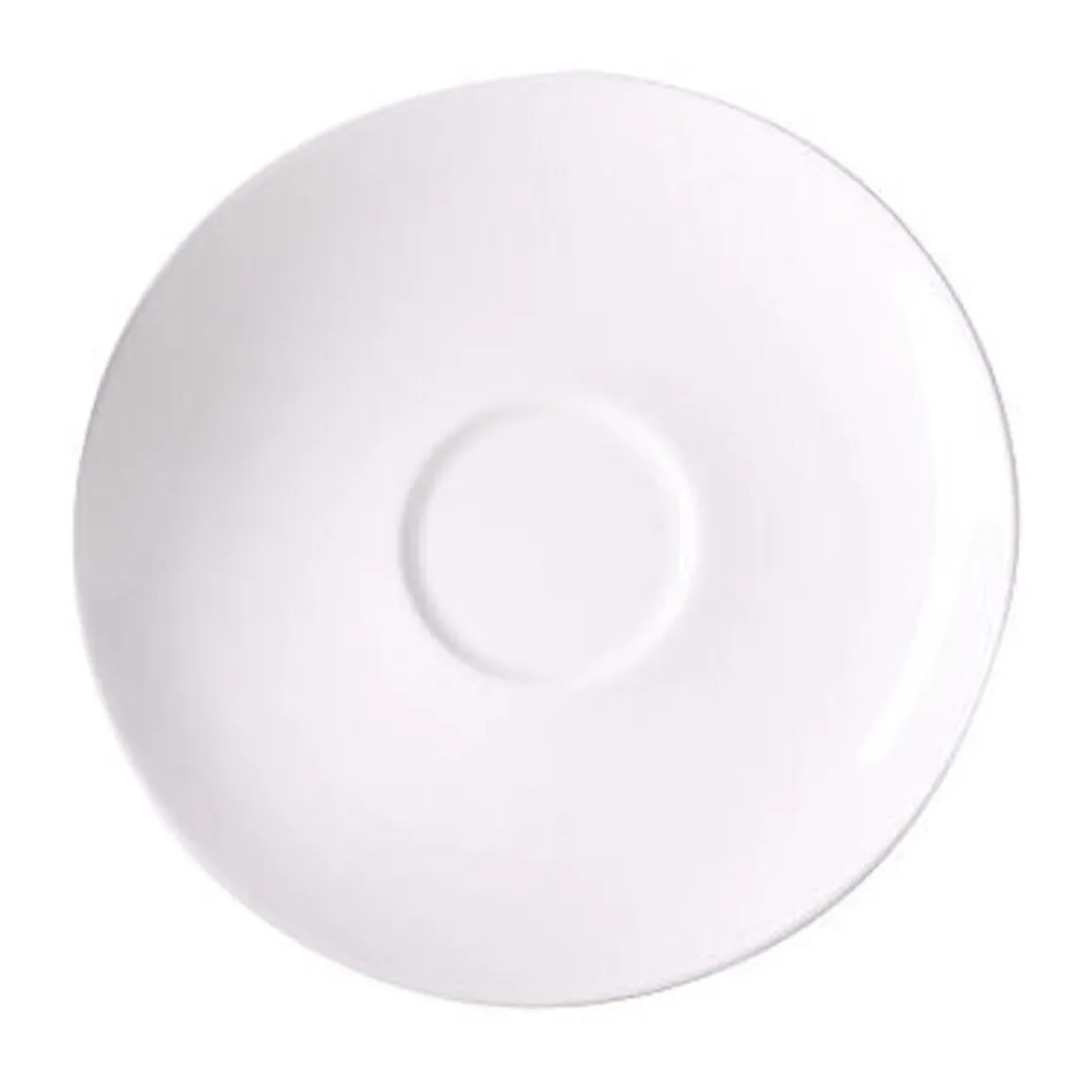 DibbernCafé au Lait Untertasse 16 cm Fine Bone China Classic weiß