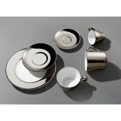DibbernEspresso-Untertasse 12 cm Solid Color Classico Platin