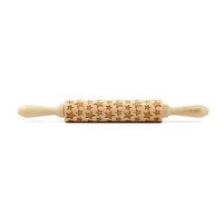 FolkrollMotiv-Teigrolle 37 cm Sterne Buche