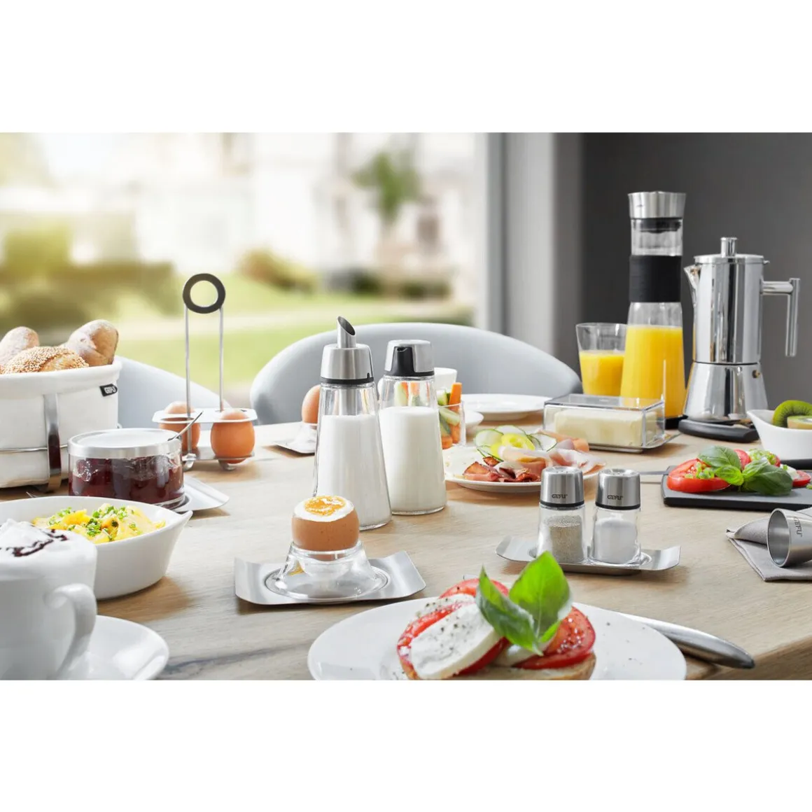 GefuSalz- und Pfefferstreuer-Set 3-tlg. Brunch mehrfarbig