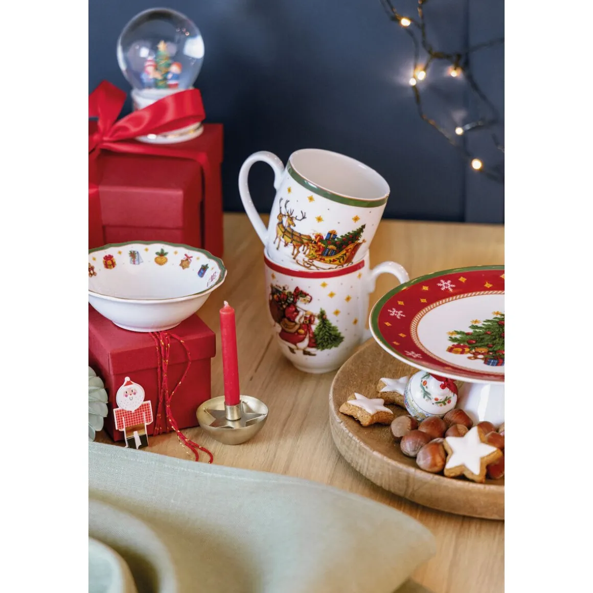 HutschenreutherGeschirr-Set 4-tlg. Happy Wintertime Red