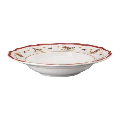 HutschenreutherTeller tief 24 cm Happy Wintertime Red