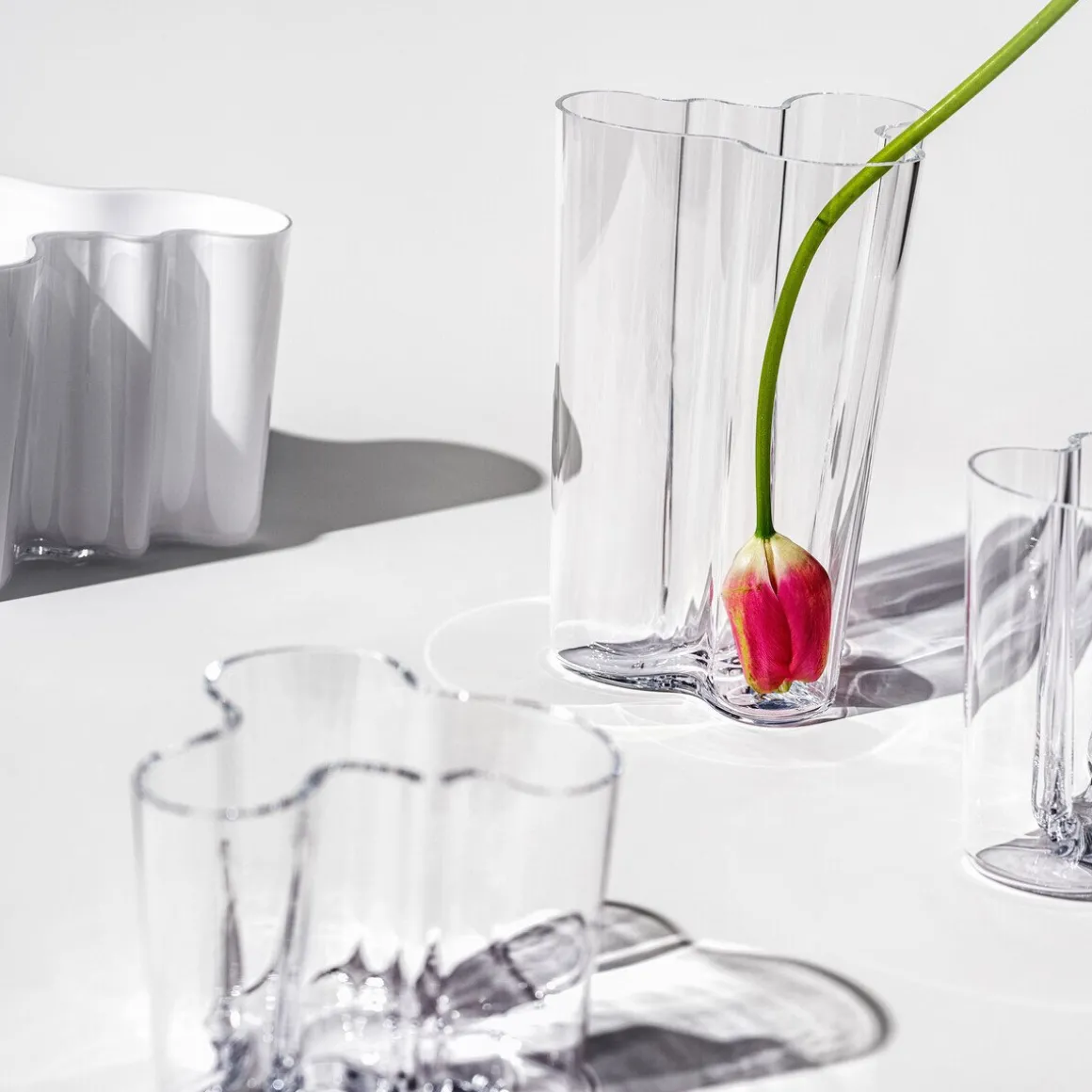 IittalaVase 16 cm Alvar Aalto klar