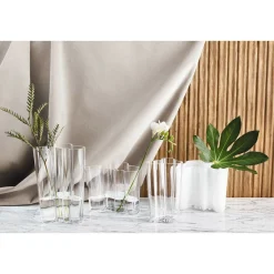 IittalaVase 9,5 cm Alvar Aalto opalweiß