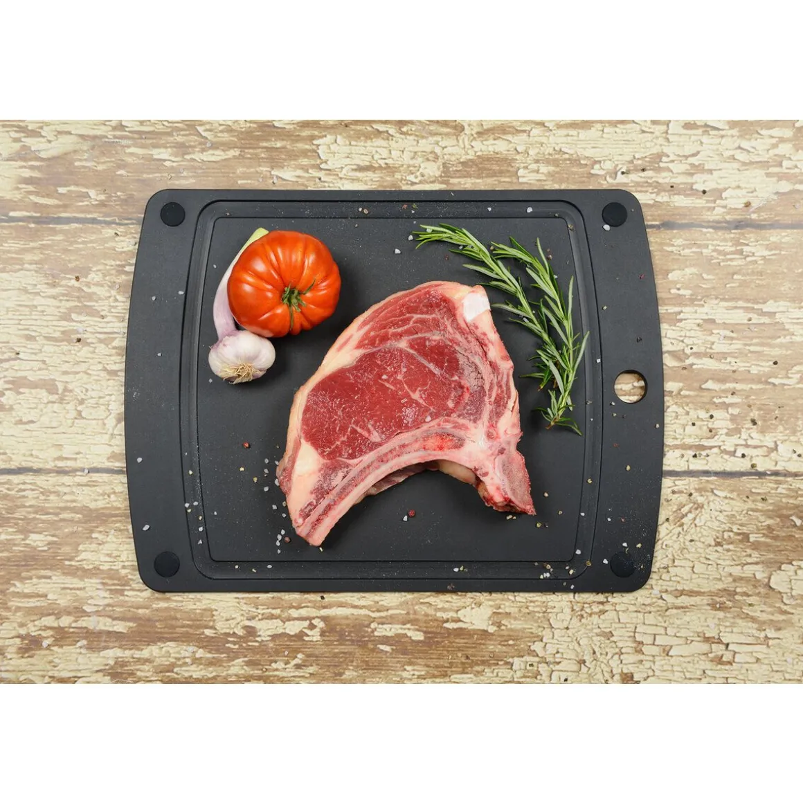 JadeSchneidebrett Gourmet Gripper schwarz 29,8x23,5x0,6cm