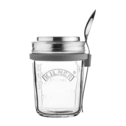 KilnerFrühstücksglas mit Deckel und Löffel 350ml