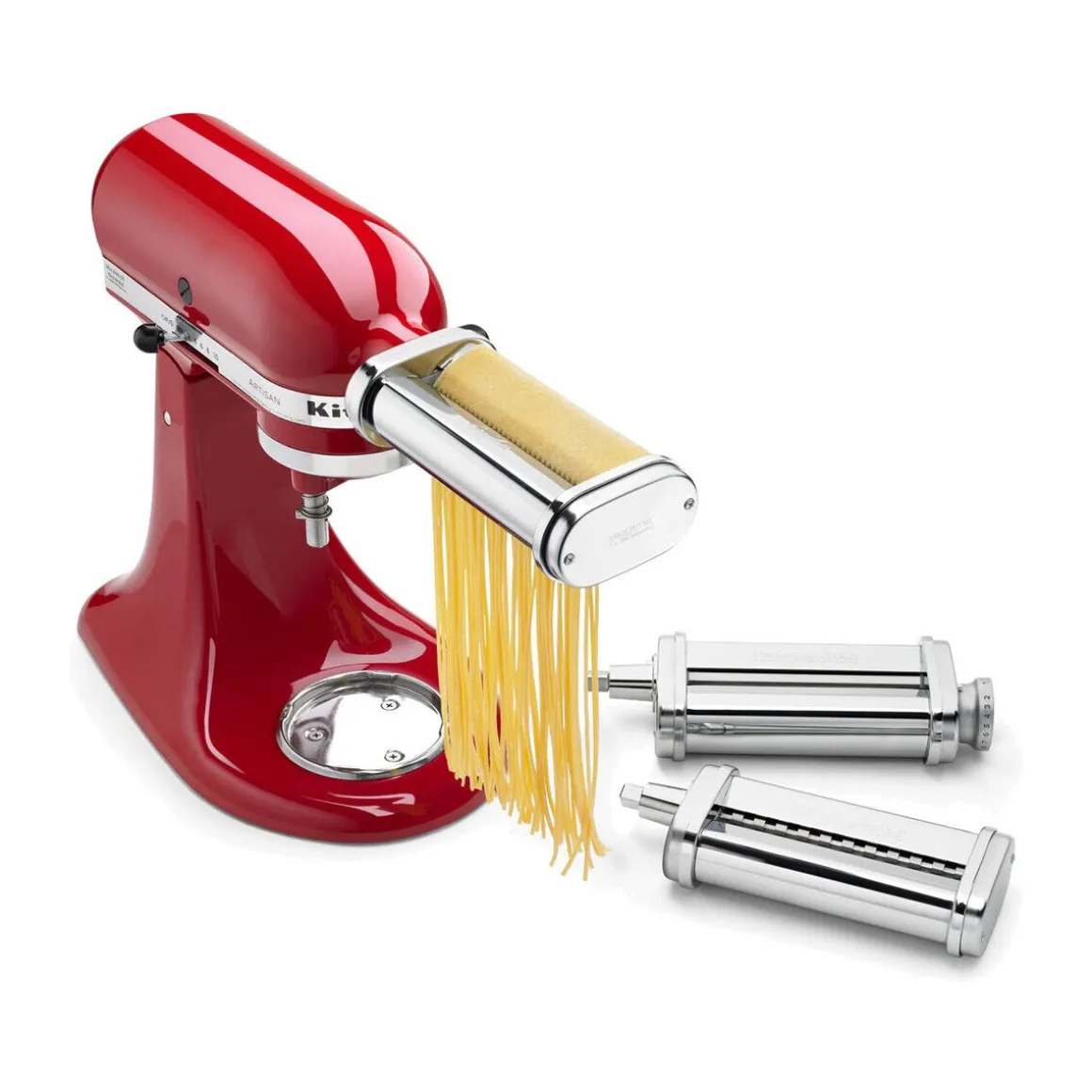 KitchenAidNudelvorsatz 5KSMPRA mit 3 Walzen Edelstahl