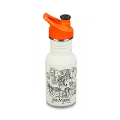 klean kanteenTrinkflasche Kid Classic Tiger einwandig 355ml mit Sport Cap