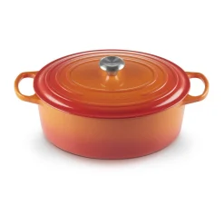 Le CreusetBräter mit Deckel 26 cm Signature kirschrot