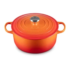 Le CreusetBräter mit Deckel 24 cm Signature Limited Edition Flamme Dorée