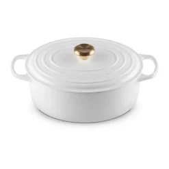 Le CreusetBräter mit Deckel 31 cm Signature White