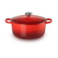 Le CreusetBräter mit Deckel 26 cm Signature kirschrot