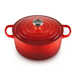 Le CreusetBräter mit Deckel 26 cm Signature kirschrot