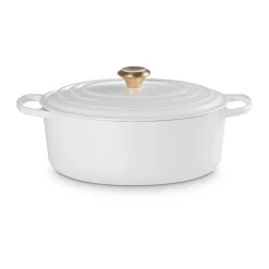 Le CreusetBräter mit Deckel 31 cm Signature White