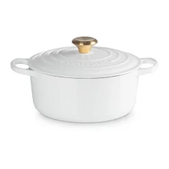 Le CreusetBräter mit Deckel 24 cm Signature White
