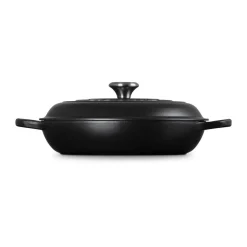 Le CreusetGourmet-Profitopf mit Deckel 30 cm Signature schwarz