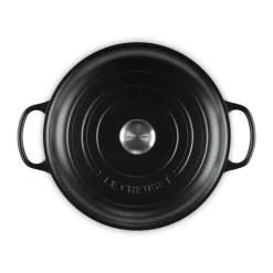 Le CreusetGourmet-Profitopf mit Deckel 30 cm Signature schwarz