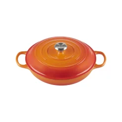 Le CreusetGourmet-Profitopf mit Deckel 30 cm Signature Ofenrot