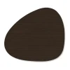LINDDNAGlasuntersetzer 11x13 cm Curve Corduroy sand
