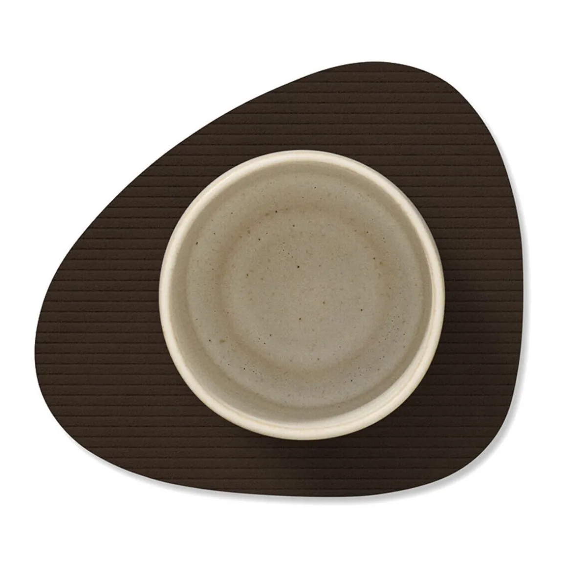 LINDDNAGlasuntersetzer 11x13 cm Curve Corduroy sand