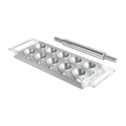 MarcatoRavioli Tablett 34x12 cm silber