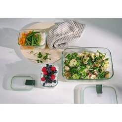 MepalGlas Frischhaltedose 2,25 l EasyClip Nordic Sage