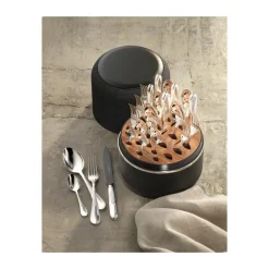 Robbe & BerkingThe Box - Belvedere 150 g versilbert inkl. 24-tlg Besteckset Frozen Black