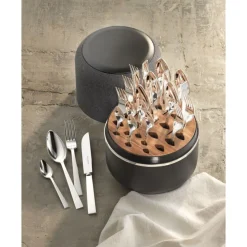 Robbe & BerkingThe Box - Riva 150 g versilbert inkl. 24-tlg Besteckset