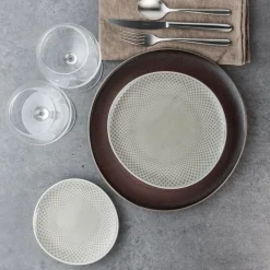 RosenthalTeller-Set 18-tlg. Junto Pearl Grey