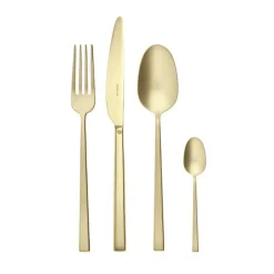 SambonetBesteck-Set 24-tlg. Rock Antique PVD Champagne