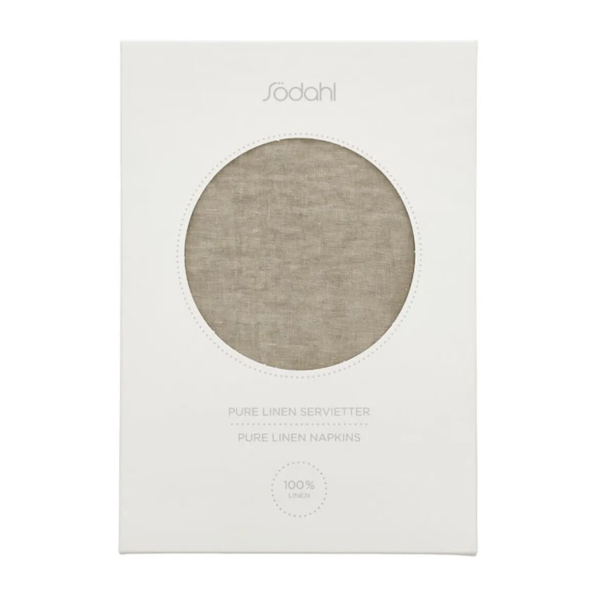 SödahlServietten 2er-Set Pure Linen Nature