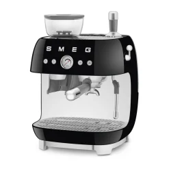 SmegEspressomaschine mit Mahlwerk EGF03 2 Tassen 1650 50’s Style schwarz