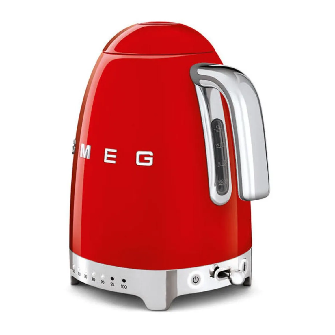 SmegWasserkocher KLF04 1,7 l 2400 W 50’s Style rot