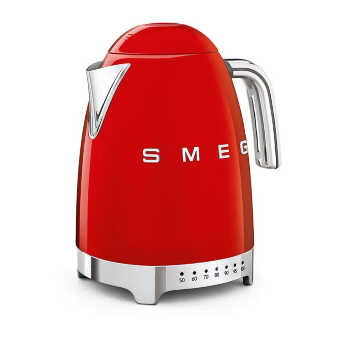 SmegWasserkocher KLF04 1,7 l 2400 W 50’s Style rot