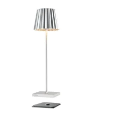 SompexAkku-Tischleuchte 38 cm 2,4 W Troll 2.0 silber