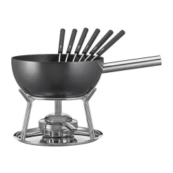 SpringFonduegarnitur 23 cm Aluminium Induktion schwarz