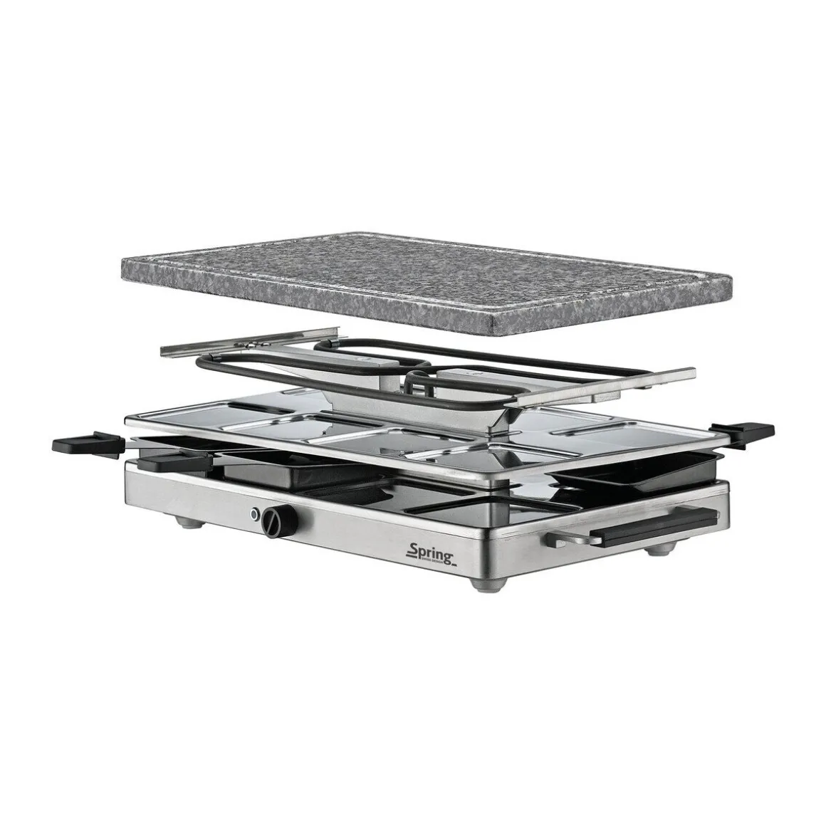 SpringRaclette für 8 48x27x15 cm Classic edelstahl