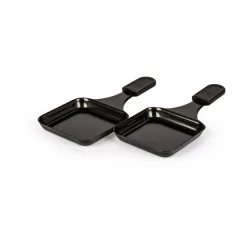 StöckliRaclette-Pfännchen zu Raclette Cheeseboard/Cheeseboard Grill 2er-Set anthrazit